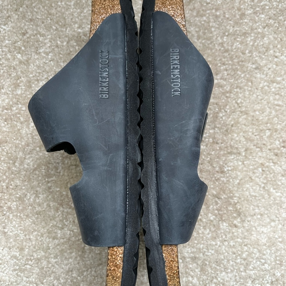 Arizona Birkenstock’s Soft Footbed in Black Oiled Leather Size 39 - Women’s 8 - Picture 8 of 9